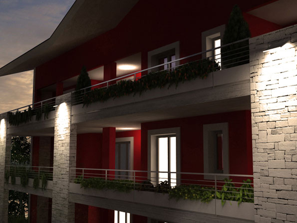 terrazzo di notte 