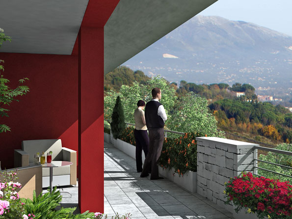 Terrazzo privato con belvedere